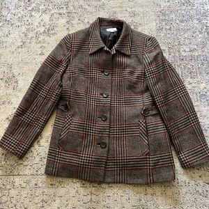 Talbot Wool Blend Plaid Coat